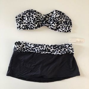 Kenneth Cole New York looking glass pattern 2 piece swimsuit